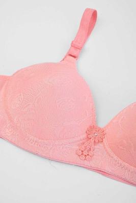 Comfortable Push Up Bra in Cotton-Polyester Blend - 1 Pcs