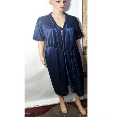 Comfortable Jersey Plain Nightwear Set - 1 Pcs in Blue