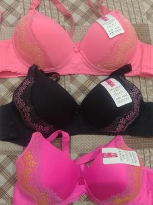 Silk Embroidered multi lines fancy padded bra