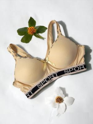 Padded Net Lace Sports Bra