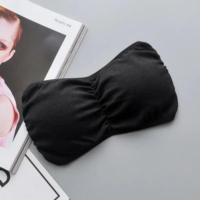 Jersey Plain Comfortable And Lightweight Back Cross Top Padded Bra