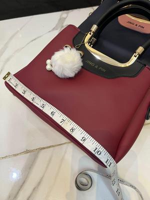 Girl's Leather Plain Hand Bag Set